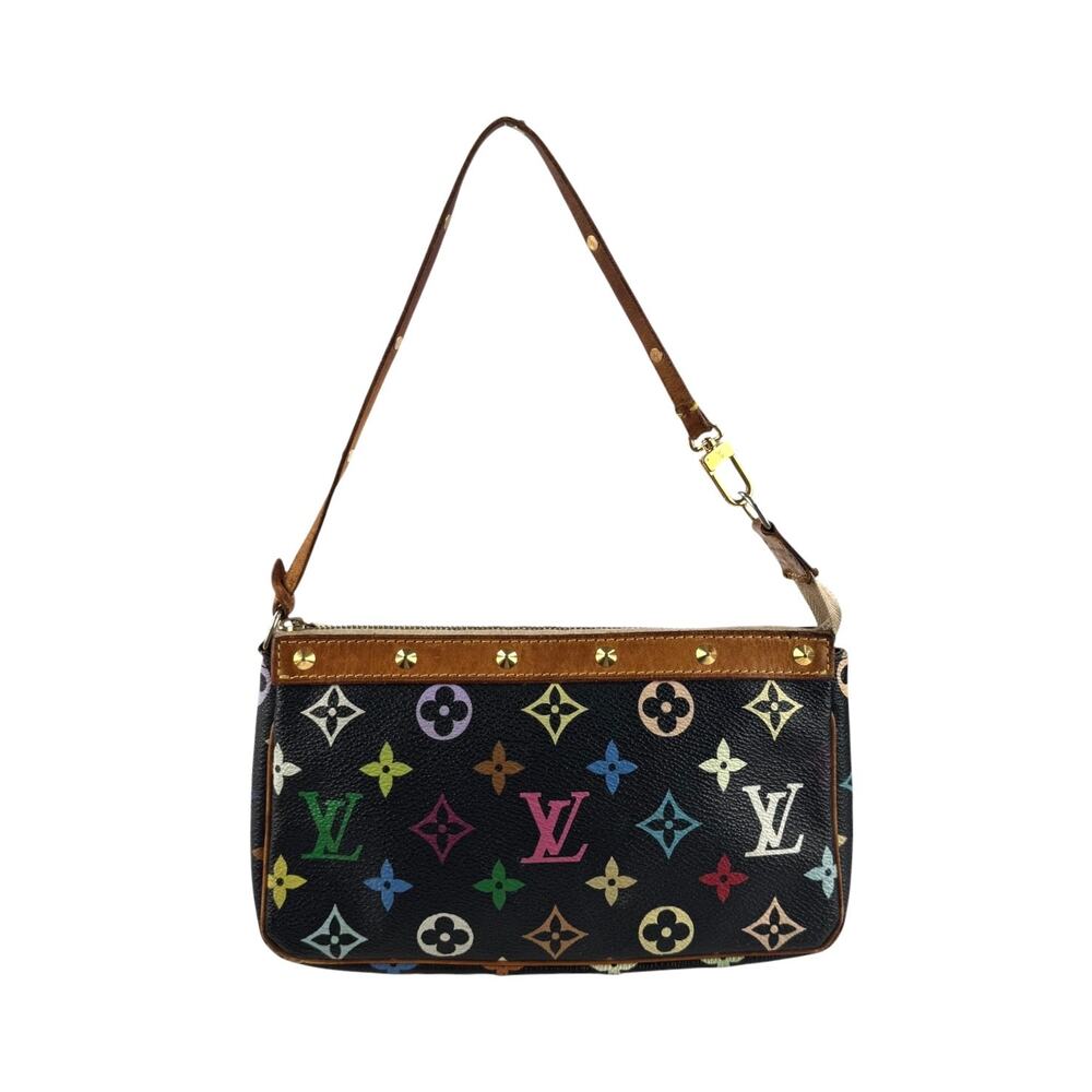 Louis Vuitton Vintage Multicolor Studded Pochette Bag